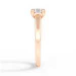 Courtney Asscher Cut Lab Grown Diamond 18Kt Rose Gold Engagement Ring - View 2