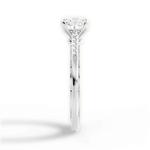 Christina Princess Cut Lab Grown Diamond 18Kt White Gold Engagement Ring - View 3