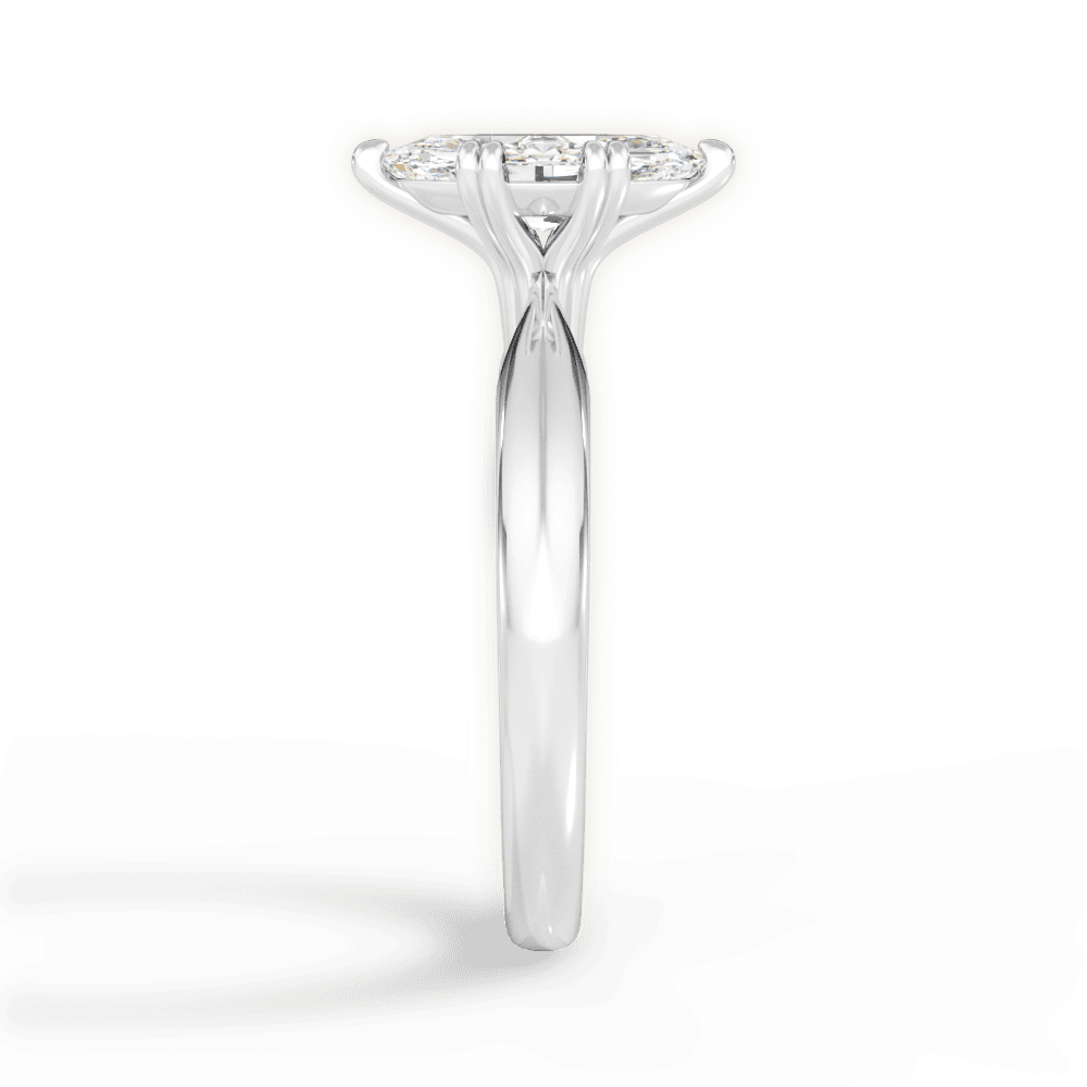 Anastasia Marquise Cut Lab Grown Diamond 14Kt White Gold Engagement Ring - View 3