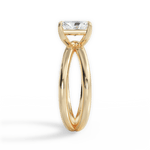 Ada Radiant Cut Lab Grown Diamond 18Kt Yellow Gold Engagement Ring - View 2