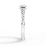 Diane Radiant Cut Lab Grown Diamond Platinum Engagement Ring - View 4