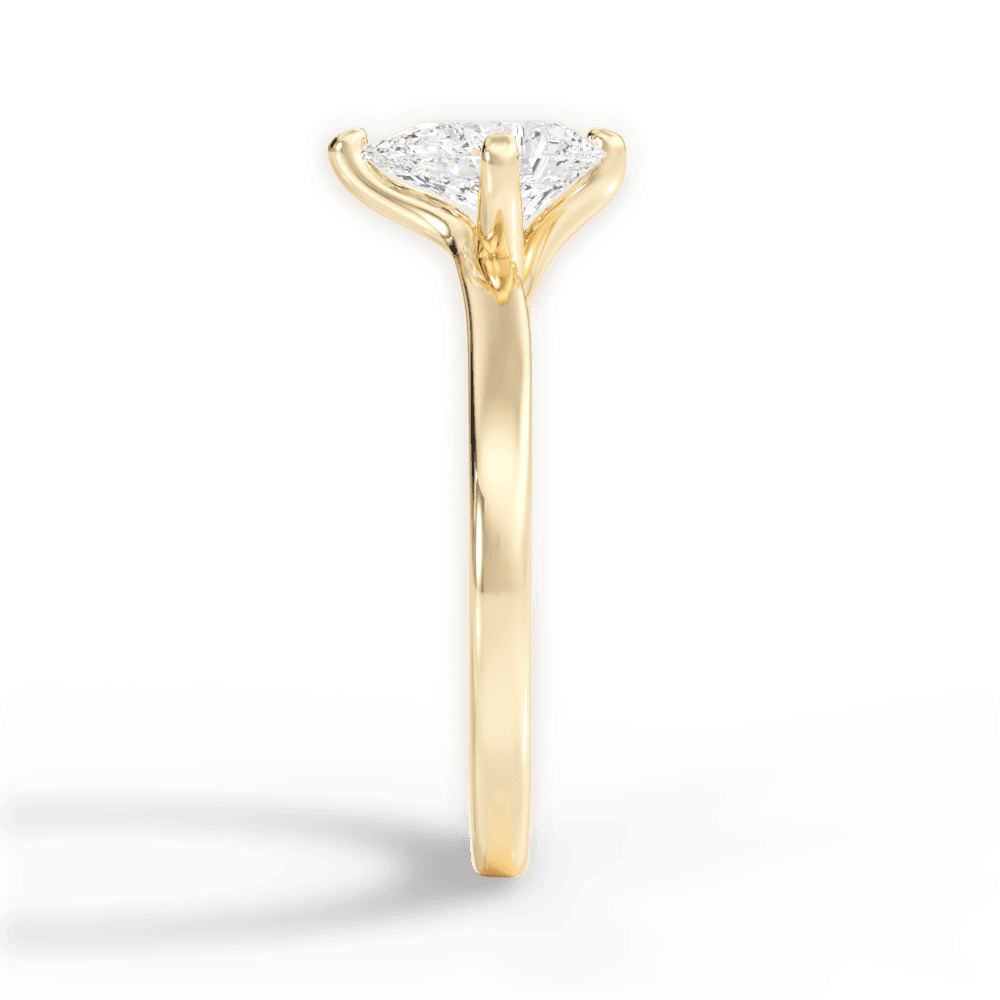 Ashley Pear Cut Lab Grown Diamond 18Kt Yellow Gold Engagement Ring - View 4