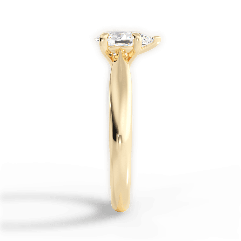 Colleen Pear Cut Lab Grown Diamond 18Kt Yellow Gold Engagement Ring - View 2