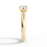 Colleen Round Cut Lab Grown Diamond 18Kt Yellow Gold Engagement Ring - View 2