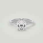 Anita  Platinum Oval Cut Engagement Ring