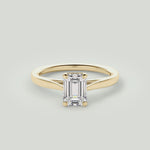 Angie  18kt Yellow Gold Emerald Cut Engagement Ring