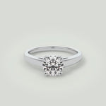 Anna  Platinum Round Cut Engagement Ring