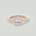 Angie  18kt Rose Gold Pear Cut Engagement Ring