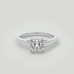 Anna  Platinum Cushion Cut Engagement Ring
