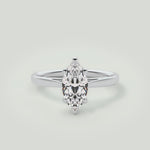 Angie  Platinum Marquise Cut Engagement Ring
