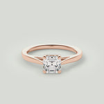 Angie  18kt Rose Gold Asscher Cut Engagement Ring