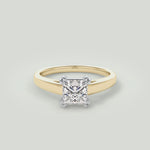 Anna  18kt Yellow Gold Princess Cut Engagement Ring