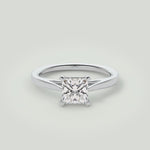 Angie  Platinum Princess Cut Engagement Ring