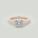 Anna  18kt Rose Gold Cushion Cut Engagement Ring