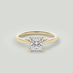 Angie  18kt Yellow Gold Princess Cut Engagement Ring