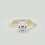 Anita  18kt Yellow Gold Oval Cut Engagement Ring