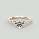 Angie  18kt Rose Gold Round Cut Engagement Ring