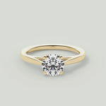 Angie  18kt Yellow Gold Round Cut Engagement Ring