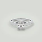 Anna  18kt White Gold Radiant Cut Engagement Ring