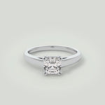 Anna  14kt White Gold Asscher Cut Engagement Ring