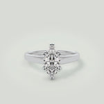 Anna  14kt White Gold Marquise Cut Engagement Ring