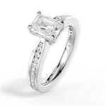 Katelyn Radiant Cut Lab Grown Diamond 18Kt White Gold Engagement Ring - View 2