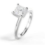 Alicia Princess Cut Lab Grown Diamond 14Kt White Gold Engagement Ring - View 2
