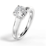 Carol Cushion Cut Lab Grown Diamond 14Kt White Gold Engagement Ring - View 3