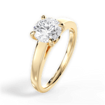 Cheryl Round Cut Lab Grown Diamond 18Kt Yellow Gold Engagement Ring - View 2