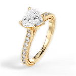 Gilda Heart Cut Lab Grown Diamond 18Kt Yellow Gold Engagement Ring - View 4