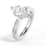 Katelyn Marquise Cut Lab Grown Diamond Platinum Engagement Ring - View 2
