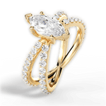 Lauren Marquise Cut Lab Grown Diamond 18Kt Yellow Gold Engagement Ring - View 3