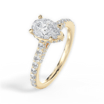 Laura Pear Cut Lab Grown Diamond 18Kt Yellow Gold Engagement Ring - View 4