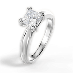 Camila Princess Cut Lab Grown Diamond 14Kt White Gold Engagement Ring - View 3
