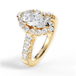 Lacey Marquise Cut Lab Grown Diamond 18Kt Yellow Gold Engagement Ring - View 4
