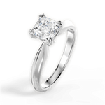 Anastasia Asscher Cut Lab Grown Diamond 18Kt White Gold Engagement Ring - View 2