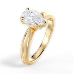Dolores Pear Cut Lab Grown Diamond 18Kt Yellow Gold Engagement Ring - View 4