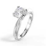 Anastasia Cushion Cut Lab Grown Diamond 14Kt White Gold Engagement Ring - View 4