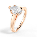 Courtney Pear Cut Lab Grown Diamond 18Kt Rose Gold Engagement Ring - View 2