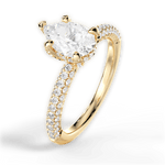 Lisa Pear Cut Lab Grown Diamond 18Kt Yellow Gold Engagement Ring - View 2