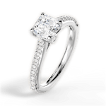 Frances Asscher Cut Lab Grown Diamond 14Kt White Gold Engagement Ring - View 4