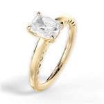 Annette Radiant Cut Lab Grown Diamond 18Kt Yellow Gold Engagement Ring - View 4