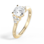 Celeste Cushion Cut Lab Grown Diamond 18Kt Yellow Gold Engagement Ring - View 2