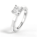Aaliyah Asscher Cut Lab Grown Diamond 14Kt White Gold Engagement Ring - View 3