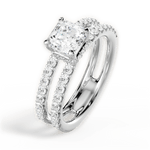 Christie Asscher Cut Lab Grown Diamond 14Kt White Gold Engagement Ring - View 3