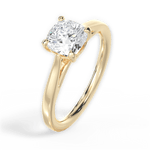 Angie Cushion Cut Lab Grown Diamond 18Kt Yellow Gold Engagement Ring - View 4