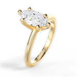 Casey Marquise Cut Lab Grown Diamond 18Kt Yellow Gold Engagement Ring - View 3