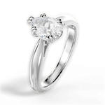 Camila Pear Cut Lab Grown Diamond 14Kt White Gold Engagement Ring - View 4