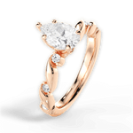 Emma Pear Cut Lab Grown Diamond 18Kt Rose Gold Engagement Ring - View 4