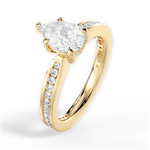Katelyn Pear Cut Lab Grown Diamond 18Kt Yellow Gold Engagement Ring - View 4